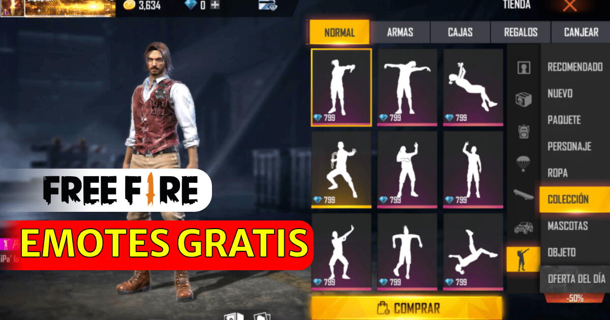 guia definitiva como conseguir emotes gratis para free fire en pocos pasos